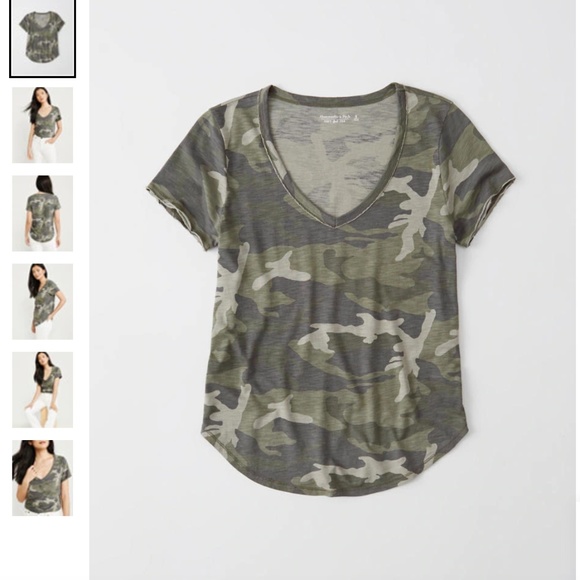 Abercrombie & Fitch Tops - SOFT A&F V-NECK TEE
